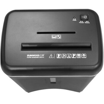 三木SD9101碎紙機(jī)5級(jí)保密粒狀碎紙8張次雙入紙口辦公碎紙機(jī) 黑色